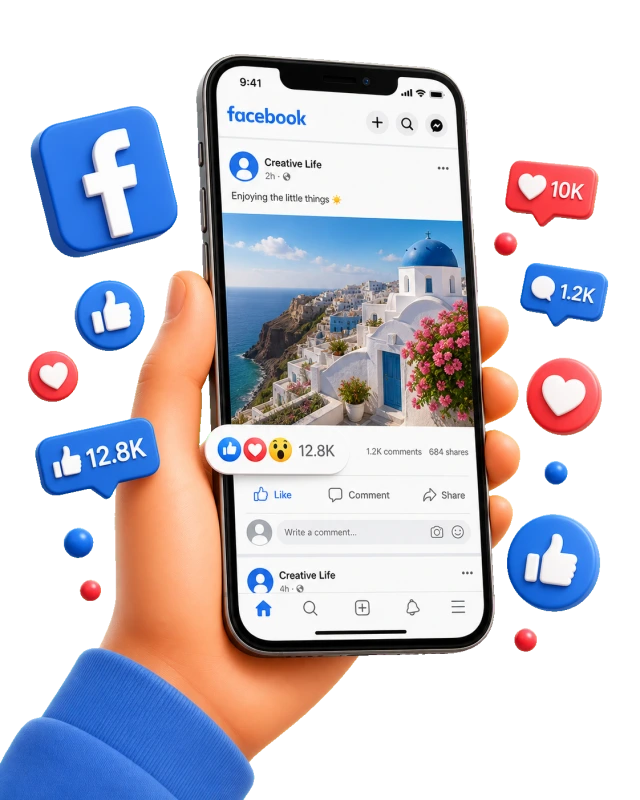 Polubienia postów Facebook