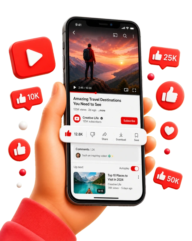 Polubienia YouTube
